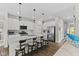 Spacious kitchen with white cabinetry and a large island with a breakfast bar at 820 Elise Dr, Westfield, IN 46074