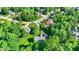 View of neighborhood with tree lined streets and manicured lawns at 8261 Twin Pointe Cir, Indianapolis, IN 46236