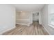 Upstairs hallway with wood floors at 10420 Day Star Dr, Indianapolis, IN 46234
