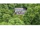 Aerial shot of a private residence surrounded by lush greenery, creating a peaceful and secluded atmosphere at 10808 Greenbriar Dr, Fishers, IN 46037