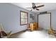 Bedroom with a desk and chair at 10808 Greenbriar Dr, Fishers, IN 46037