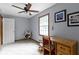 Bedroom with a desk and window at 10808 Greenbriar Dr, Fishers, IN 46037