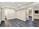 Finished basement featuring stairs and an entertainment area at 12635 Tuscany Blvd, Carmel, IN 46032