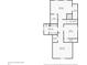 Detailed floor plan showcasing layout of the second level at 1623 Hoyt Ave, Indianapolis, IN 46203