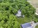 Aerial view of home in beautiful wooded lot and farmland at 17320 Joliet Rd, Westfield, IN 46074