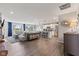 Open-concept living space with a seamless transition to the kitchen at 19387 Astoria Ave, Sheridan, IN 46069