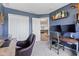 This home office boasts a convenient layout, closet, and easy access to other parts of the house at 19387 Astoria Ave, Sheridan, IN 46069
