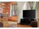 Bright living area flowing into the dining room, complete with hardwood floors at 1944 Union St, Columbus, IN 47201