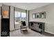 Bright Bedroom with a black crib, neutral rocking chair, and a large window offering neighborhood views at 19791 Moorpark Lndg, Noblesville, IN 46062