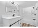 Contemporary bathroom featuring a vanity, a shower, and a modern design at 1993 Mulberry St, Noblesville, IN 46060