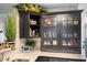 Close-up of stylish kitchen cabinetry, countertops, and decor at 2717 Reflection Way, Greenwood, IN 46143