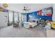 Themed bedroom with playful decor, spacious layout, and unique accents that sparks creativity and imagination at 3839 Albert Ln, Bargersville, IN 46106