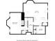 Floor plan of the basement, highlighting the Gathering room, utility area, and storage space at 5261 N Pennsylvania St, Indianapolis, IN 46220