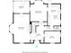 Floor plan of the first floor, showing the sunroom, dining room, kitchen, living room, and office at 5261 N Pennsylvania St, Indianapolis, IN 46220