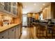 Modern kitchen with stainless steel appliances and ample counter space at 5261 N Pennsylvania St, Indianapolis, IN 46220