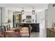 Stylish kitchen with stainless steel appliances and a large center island at 7029 Kingswood Cir, Indianapolis, IN 46256