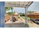 Backyard featuring patio, seating, wooden fence, stepping stones and a shed at 712 Orange St, Indianapolis, IN 46203