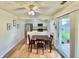 Cozy dining area adjacent to an open kitchen, creating a seamless flow for modern living at 7392 S Meridian St, Indianapolis, IN 46217