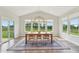 Dining room with a lovely view of the green backyard, filled with natural light at 9671 Ridgecrest Ln, McCordsville, IN 46055