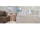 Upstairs living room perfect for , and equipped with a TV for streaming at 9671 Ridgecrest Ln, McCordsville, IN 46055