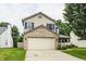 Attractive two-story home with a two-car garage, blue shutters, and a well-maintained lawn at 1112 Halifax Ct, Indianapolis, IN 46231