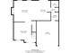 First floor plan showcasing the layout of the kitchen, living room, dining room, bath, laundry and garage at 11138 Bear Hollow Dr, Indianapolis, IN 46229