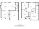 Detailed floor plan showcasing layout of living room, kitchen, dining room, garage and other rooms on first and second floor at 11138 Bear Hollow Dr, Indianapolis, IN 46229