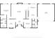 Floor plan showcasing layout including primary bedroom, living room, kitchen, and garage at 11354 Royal Pl, Carmel, IN 46032