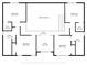 Upstairs floorplan featuring four bedrooms, two baths, walk-in closets and central hall with stairs at 11354 Royal Pl, Carmel, IN 46032