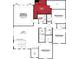 Detailed floor plan showcasing the layout of the owner's suite, loft, and bedrooms with walk-in closets at 11840 Crossbill Ct, Noblesville, IN 46060