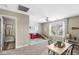 Versatile bonus room with play area, adjacent bathroom, and ample natural light at 12259 Sweet Creek Trl, Fishers, IN 46037