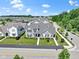 Aerial view of a well-kept neighborhood featuring beautifully landscaped homes, manicured lawns, and tree-lined streets at 14234 Community Dr, Carmel, IN 46033