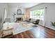 Spacious living room features a fireplace and large windows for ample natural light at 14492 Cotswold Ln, Carmel, IN 46033
