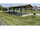 Shaded picnic shelter with tables, providing an excellent outdoor eating and gathering space at 15178 Silver Charm Dr, Noblesville, IN 46060
