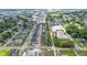A high angle shot of a neighborhood featuring dense housing, businesses, and a clear view of streets at 1834 Rosette Way, Indianapolis, IN 46202
