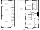 Detailed floor plan showcasing layout of rooms, dimensions, including living, kitchen, bedrooms, and bathrooms at 1834 Rosette Way, Indianapolis, IN 46202