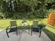 Outdoor patio with chairs and a small table offers a cozy spot for relaxing at 18973 Elder Ridge Dr, Noblesville, IN 46062
