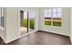 Living area view of sliding glass doors leading to backyard at 2021 Frost Line Ln, Greenfield, IN 93927