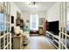 Cozy living area with a recliner, entertainment center, and unique decor at 2612 Ruffian Dr, Westfield, IN 46074
