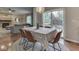 View of the dining room and living room. Dining room has walkout to the backyard at 4084 Mountbatton Dr, Greenwood, IN 46143