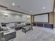 The home theater has a comfortable seating area perfect for watching movies with Gathering and friends at 4084 Mountbatton Dr, Greenwood, IN 46143
