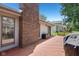 View of a wooden deck with grill and ample space at 430 Oakbrook Dr, Columbus, IN 47201