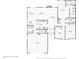 Floor plan of home with 3 bedrooms, kitchen, and garage at 430 Oakbrook Dr, Columbus, IN 47201