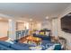 Finished basement offering a large recreational room, wet bar, and modern finishes at 5609 Meadowood Dr, Indianapolis, IN 46224