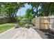 Paver patio in backyard provides a great place to relax or entertain at 5636 Crittenden Ave, Indianapolis, IN 46220