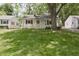 Well-kept single-story home with a neatly manicured lawn, shaded by mature trees at 5636 Crittenden Ave, Indianapolis, IN 46220