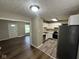 Updated kitchen with white cabinets and stainless steel appliances at 5704 N Keystone Ave, Indianapolis, IN 46220