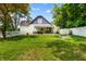 This home features a spacious backyard perfect for outdoor entertaining and relaxation at 602 Prospect St, Indianapolis, IN 46203
