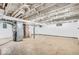 Unfinished basement featuring exposed ductwork, wood beams, and painted white walls for a clean, customizable space at 6235 N Temple Ave, Indianapolis, IN 46220
