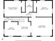 Detailed floor plan showcasing the layout of the bedrooms, bathrooms, kitchen, and living areas at 6235 N Temple Ave, Indianapolis, IN 46220
